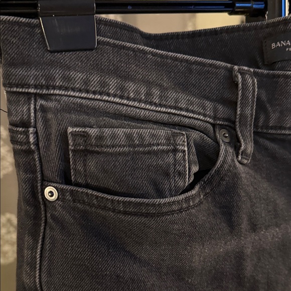 Banana Republic Premium High Rise Straight Leg Jeans - Black - Picture 5 of 8